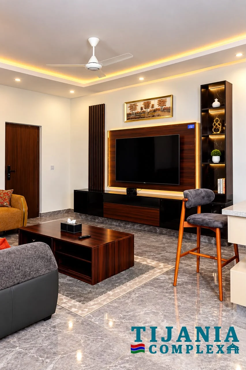 Interior of an identical two-bedroom apartment